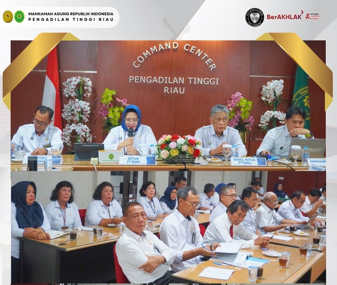 Sosialisasi Aplikasi e-Persidangan bersama Aparat Penegak Hukum (APH) se-Provinsi Riau E-mail Cetak Dialog Interaktif PRIMA (Pengadilan Tinggi Riau Menyapa) Episode 22 Dengan Tema Implementasi Pelaksanaan Persidangan Pidana Secara Elektronik dan Sosi